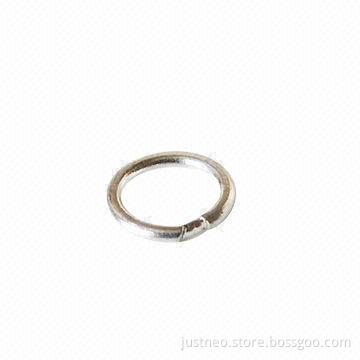 Solid 925 sterling silver/soldered closed jump rings